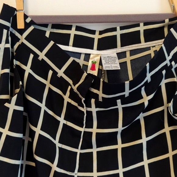 Lulu's black and white print pants - Picture 6 of 9